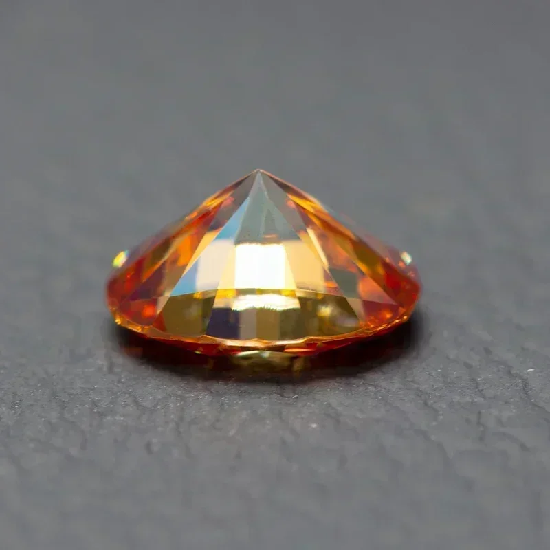 

NEW Moissanite Colored Stone orange Color Oval Cut with GRA Report Lab Grown Gemstone For Diy Jewelry Making Materials