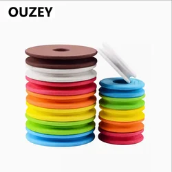 4Pcs Diameter 10cm EVA Foam Spools Mixed Color Round Fishing Line Winding Board Trace Wire for Main Line Tools