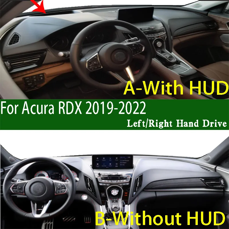 For Acura RDX Espresso SH-AWD 2019-2022 Dashmat Dashboard Cover Instrument Panel Sunscreen Pad Anti-Dirt Proof Ornaments