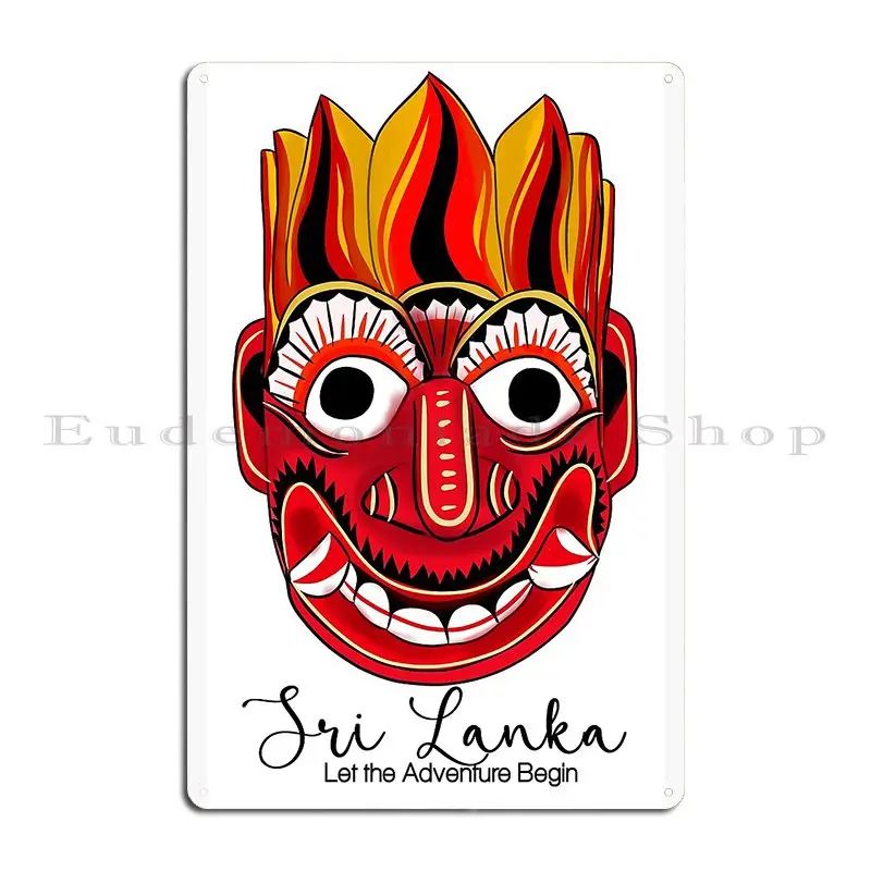 Visit Sri Lanka Let The Adventure Begin Metal Plaque Poster Cinema Cinema designer Cinema Party Tin Sign Poster