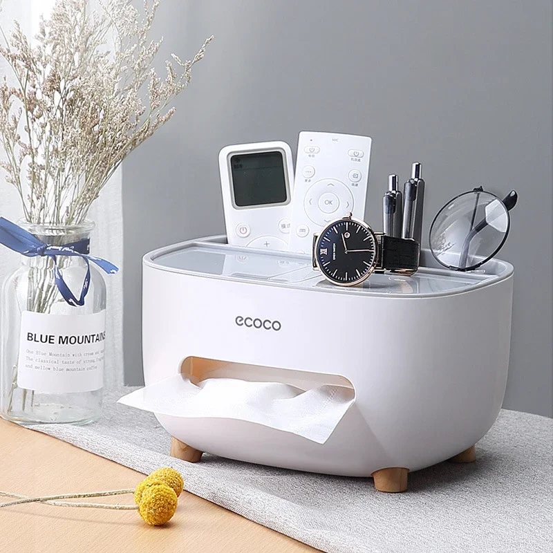 Multifunctional Remote Control Paper Extraction Box, Living Coffee Table, Restaurant Ideas, Cute Simple and Light, Luxury