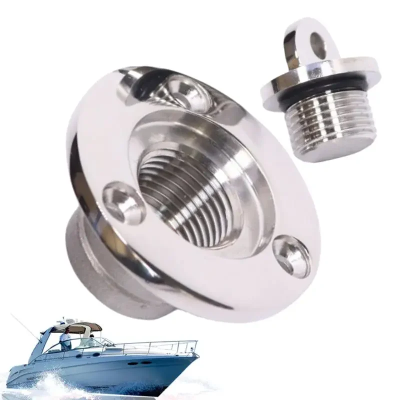 

Marine Drain Plug Drain Outlet Plug Marine Boat Parts Stainless Steel Drain Plugs Leak Proof Safety Plug Thread Boat Plugs