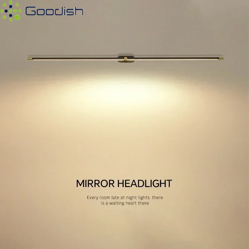 Modern Luxury Nordic Mirror Long Line Aluminum Luminous LED Wall Lamp Art Creative Lights for Bedroom Home Decoration Chandelier