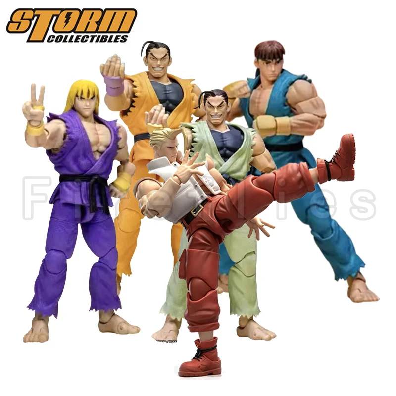 Storm Toys Collectibles 1/12 Action Figure Street Fighter Zero 3 Storm Arena Ken Ryu Dan Nash Anime Model Toy For Gift