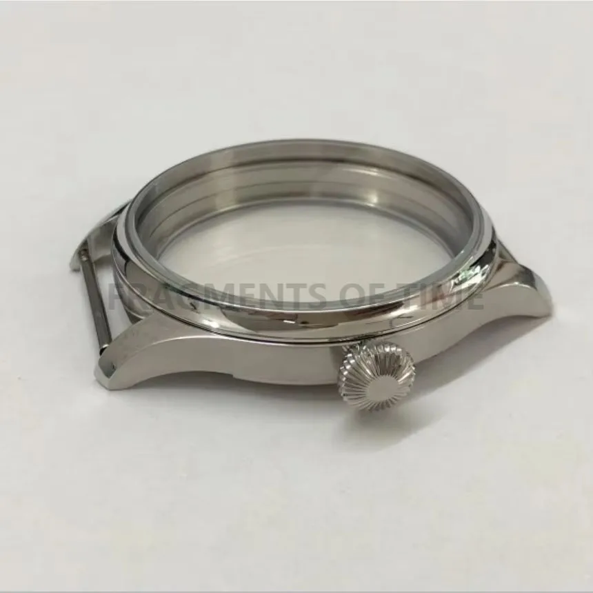 44MM 316L Stainless Steel Watch Case Fit ETA6497/6498 ST3600/3621 Mechanical Watch Case Made Of Stainless Steel