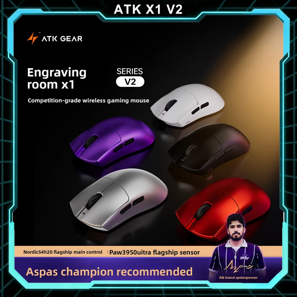 ATK X1 Pro Max Ultra FPS Gaming Mouse 54g 8K PAW3950