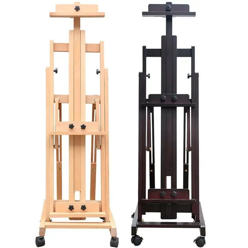 

Beech dual-purpose oil painting rack bracket drawing board set folding real estate advertising display