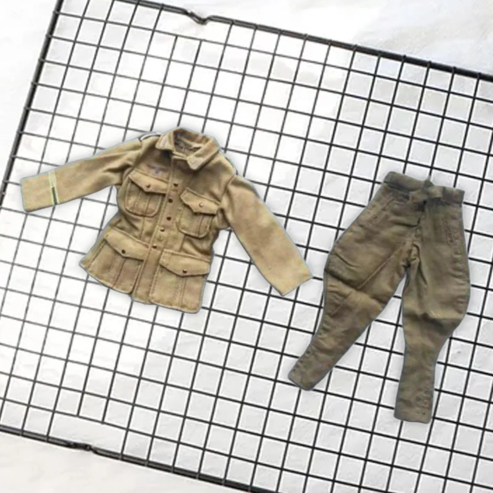 Tenues de veste et pantalon de soldat, accessoires de figurines à beurre, 12 po, 1/6