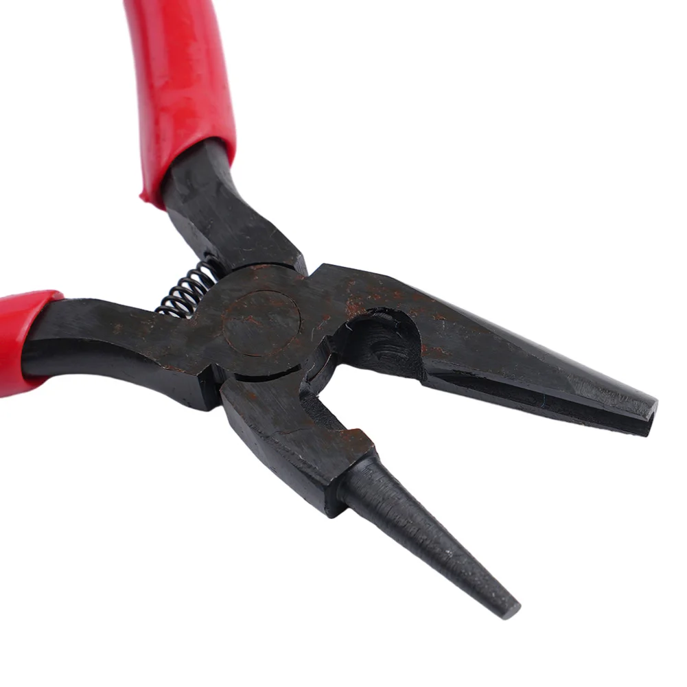 Must Have Wire Bending Tool, Round Concave Pliers, Perfect for DIY Handmade Jewelry, Winding, Rolling Red, Silver