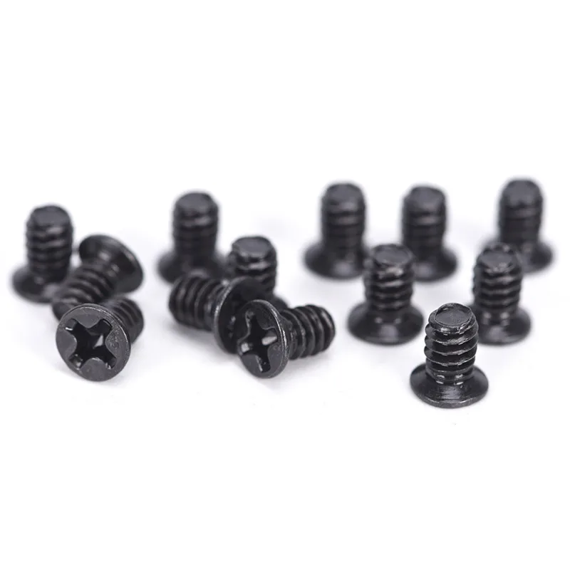 

【C】100PCS 3.5” Hard Drive HDD Tray Computer Chassis Hard Disk Black Screw For PC