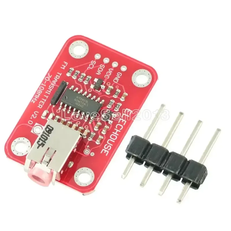FM Radio Transmitter Module V2.0 Digital Radio Transmitter Board for Arduino I2C Interface TTL MIC VCC SDA SCL 3V 5V NEW