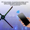 52 センチメートル 3D ホログラムファンプロジェクター HD LED ホログラフィックプレーヤー広告表示機 WiFi APP リモコンショッピングモール用 5