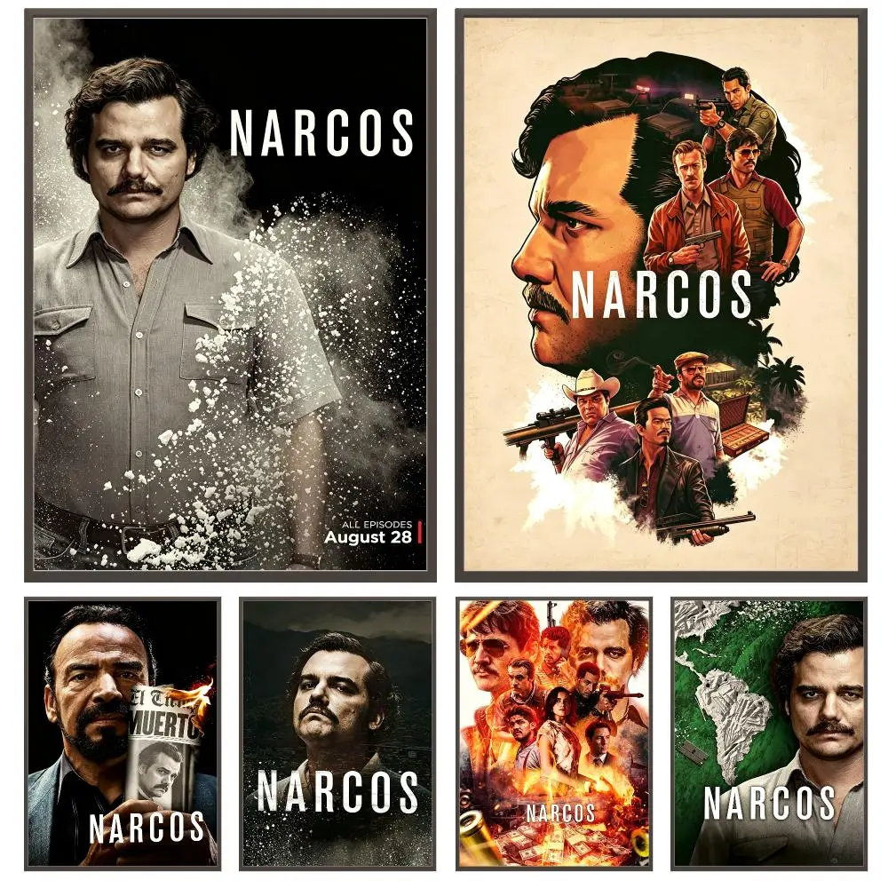 series Narcos Poster Poster HD Waterproof Self Adhesive Wall Art Print Decor for Bedroom Living Room Gift