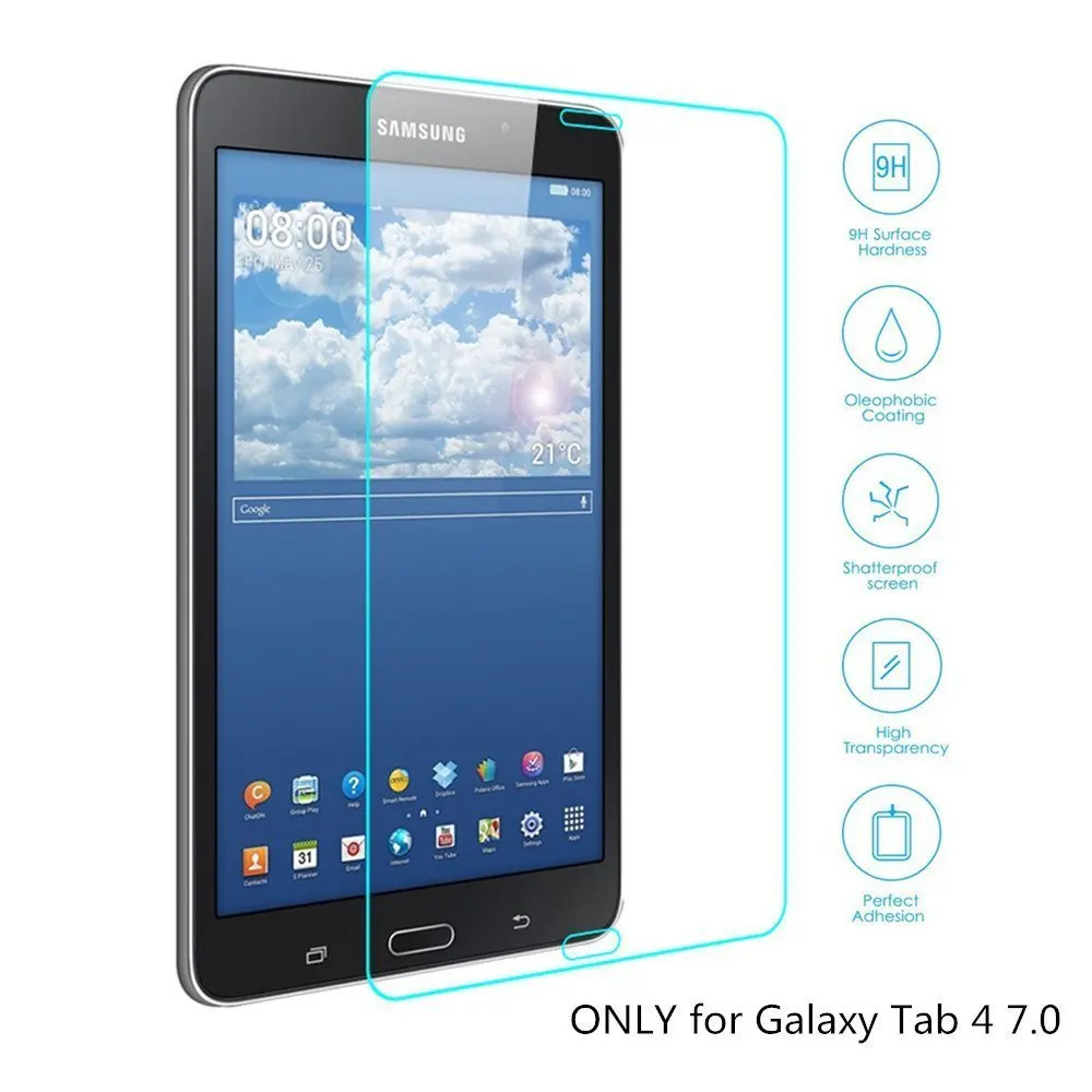 3PCS Glass Screen Protector for Samsung Galaxy Tab 4 7.0 SM-T230 SM-T231 SM-T235 Tablet Protective Film