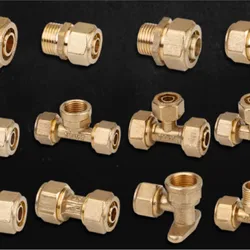 1pc water heater 1216/1620 aluminum plastic pipe fittings inner teeth and outer teeth equal diameter elbow direct tee fittings
