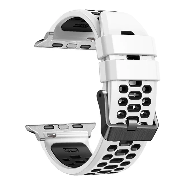 Sport Silikonarmband für Apple Watch Ultra 2 49 mm Armband Armband für Apple Watch Serie 9 8 7 SE 6 45 mm 44 mm 42 mm Zubehör