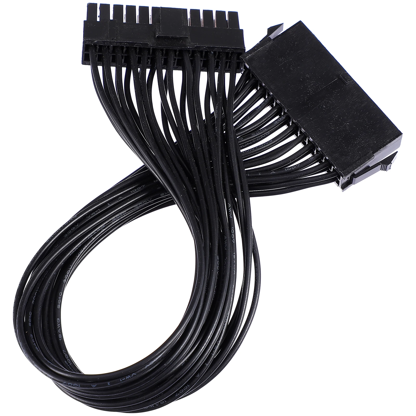 

Extension Cable ATX Power Supply 24 Pin Male to Female Black Motherboard Compatibility Enhanced Lifespan Durable