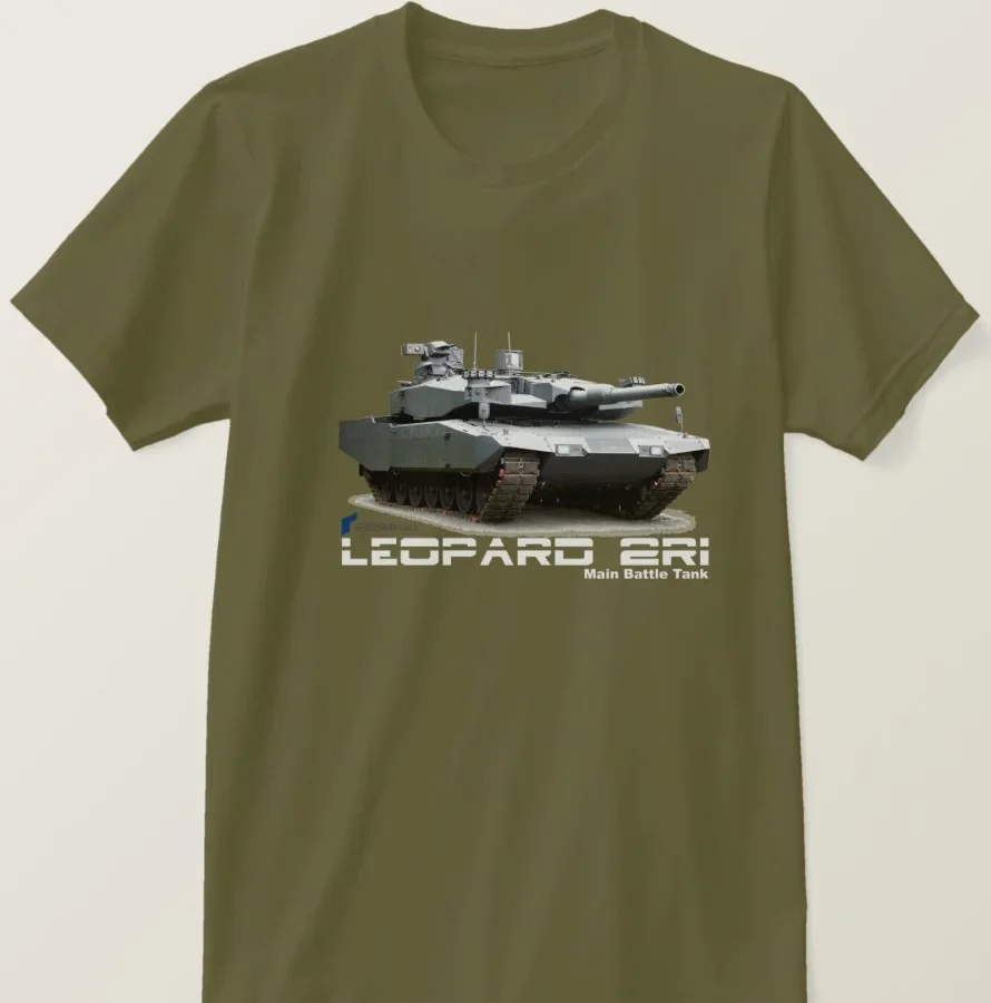 LEOPARD 2 Revolution Main Battle Tank T-Shirt. Summer Cotton Short Sleeve O-Neck Mens T Shirt New S-3XL