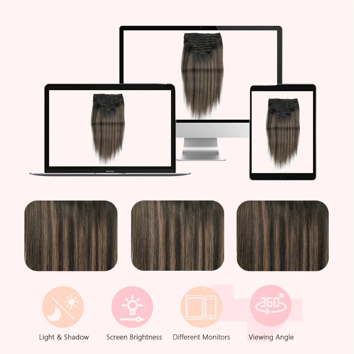 Extensiones de cabello con cli - Seamless Clip In Hair Extensions Human Hair reseña y precio