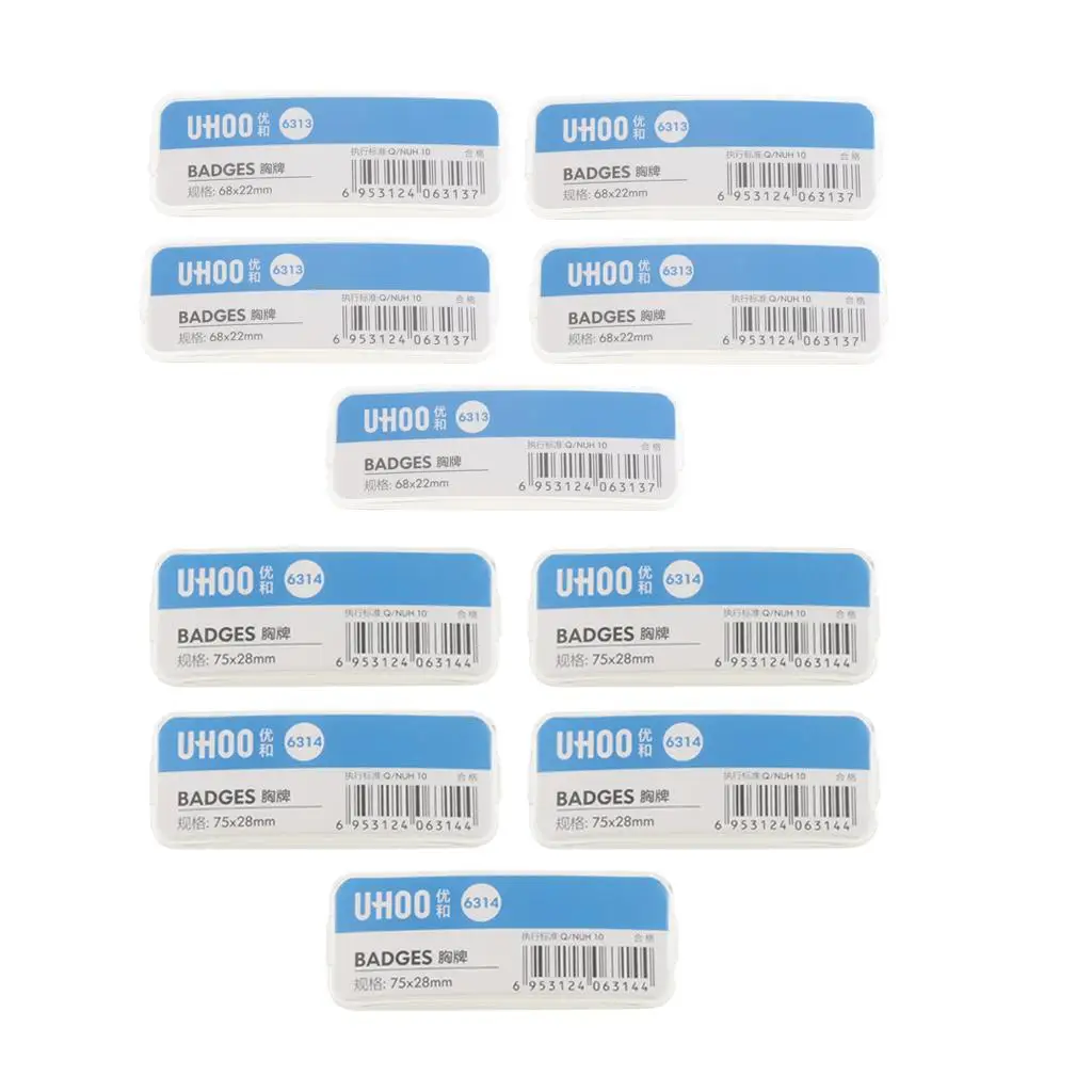 5 شارات اسم مخصصة للموظفين وحاملي الشارات والفولاذ المقاوم للصدأ