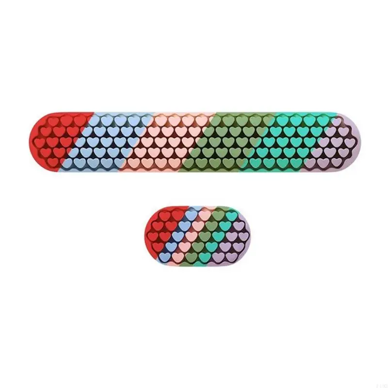 Soft Silicone Wrist Rest Pad Featuring Heart For Comfort And Ergonomic Support F19E