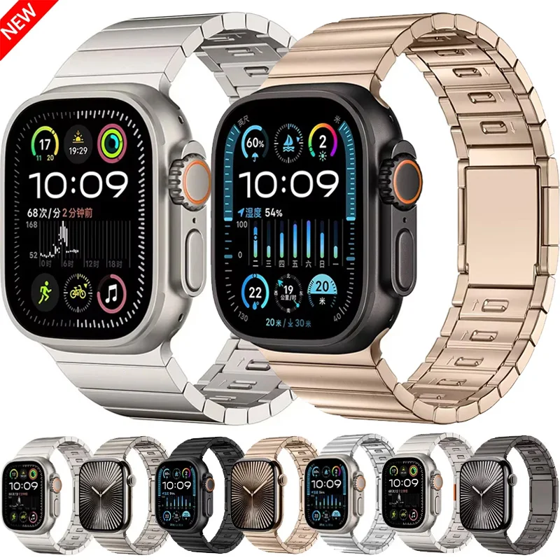 

Metal Quick-release Strap For Apple Watch Ultra/2 49mm 10 46mm Sports Magnetic Buckle Bracelet iWatch 9 8 7 6 SE 45mm 44mm 42mm