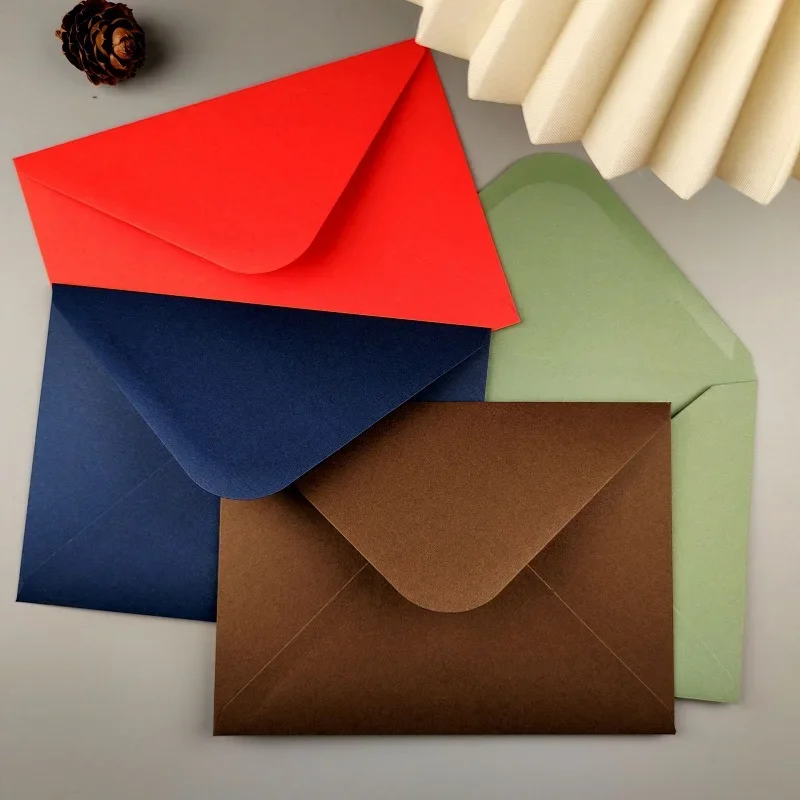 50pcs Envelope 130g Paper Postcards for Wedding Invitation 17.5x12.5cm Western Envelopes Business Supplies Stationery Packing