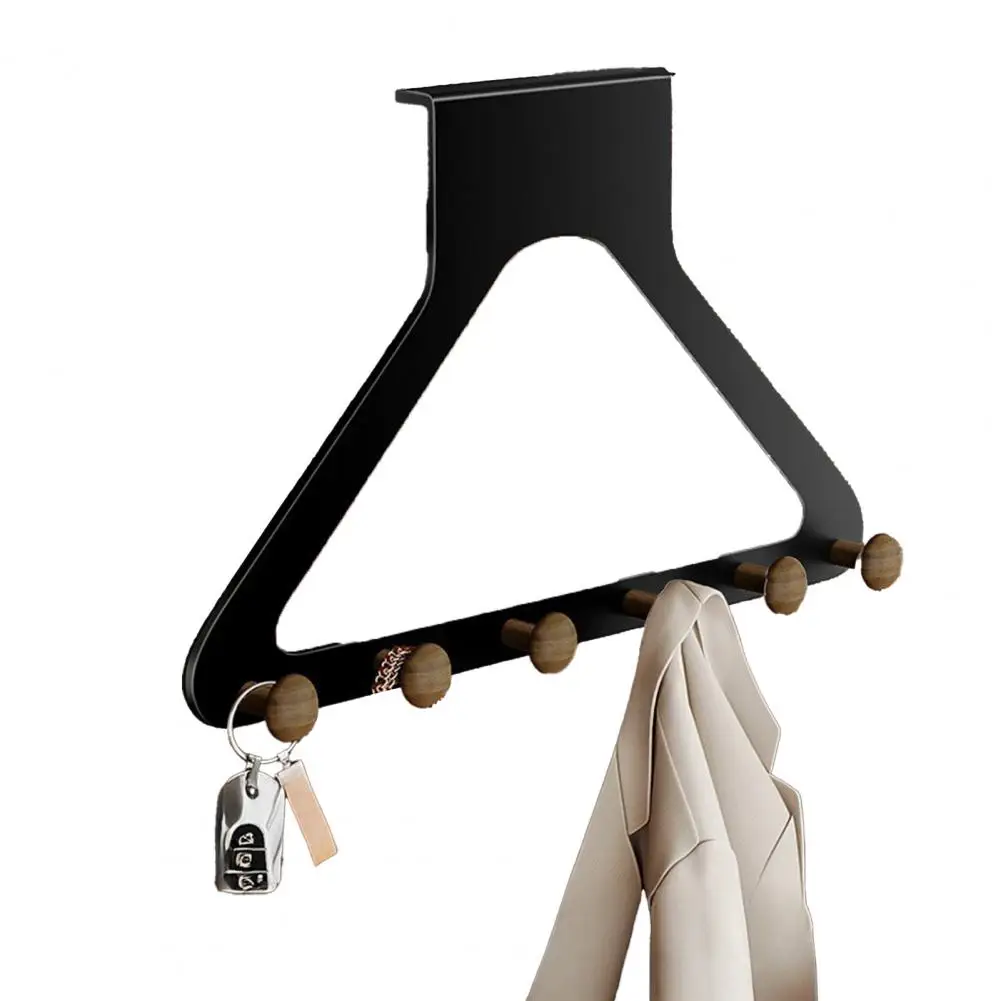 

Over-the-Door Hanger Rack,No Damage Door Hook,Coats Hats Scarves Coat Hanger Organizer Damage-Free Installation Storage Rack