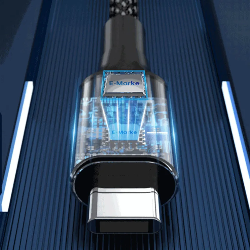 2 في 1 كابل بيانات كامل الوظائف PD240W شحن سريع 4k شاشة 10gbps ذكر إلى ذكر كابل القرص الصلب للكمبيوتر المحمول #5