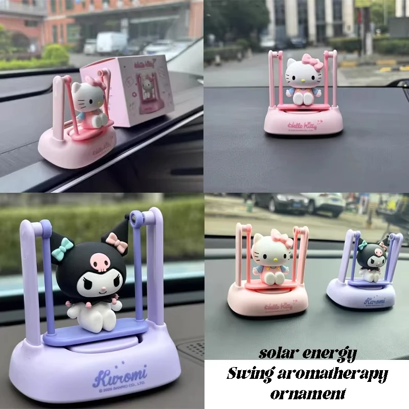 Sanrio Hello Kitty Car aromatherapy Box Kuromi cute Ornament Decoration Auto Center Console Cartoon Interior Accessories Gift