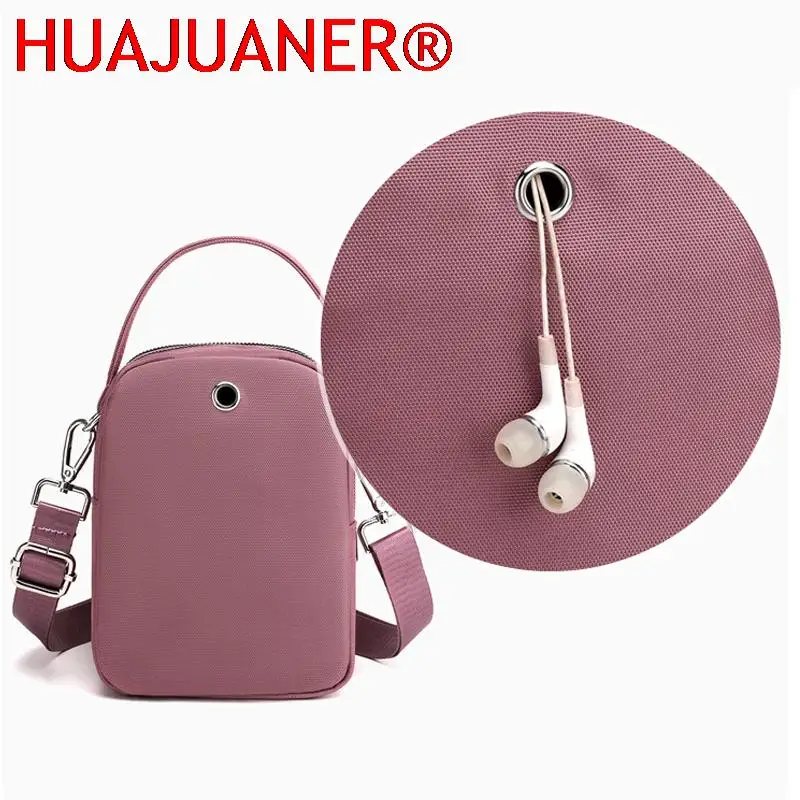 Fashion 3 Layers Women Mini Bag High Quality Durable Fabric Girls Small Shoulder Bag Prettry Style Female Mini Handbag Phone Bag