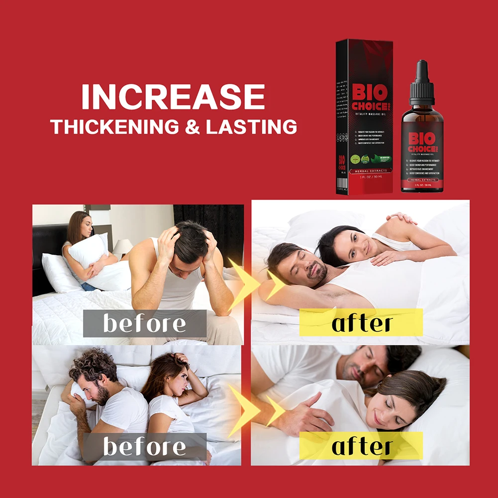 Men's Vitality-Massage Essential-Oil Men's Penis-Increase Length Increase Size Essentials-Oil For Adults Male