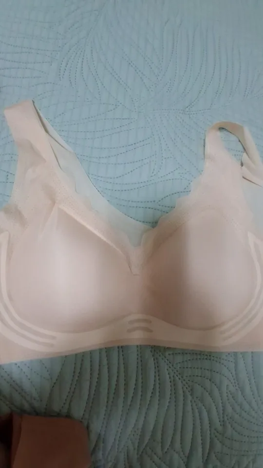 Cool Seamless Underwear For Women Ultra-thin Push-up Semi-fixed Cup No Rims Vest-style Bra For Women With Beautiful Backs photo review