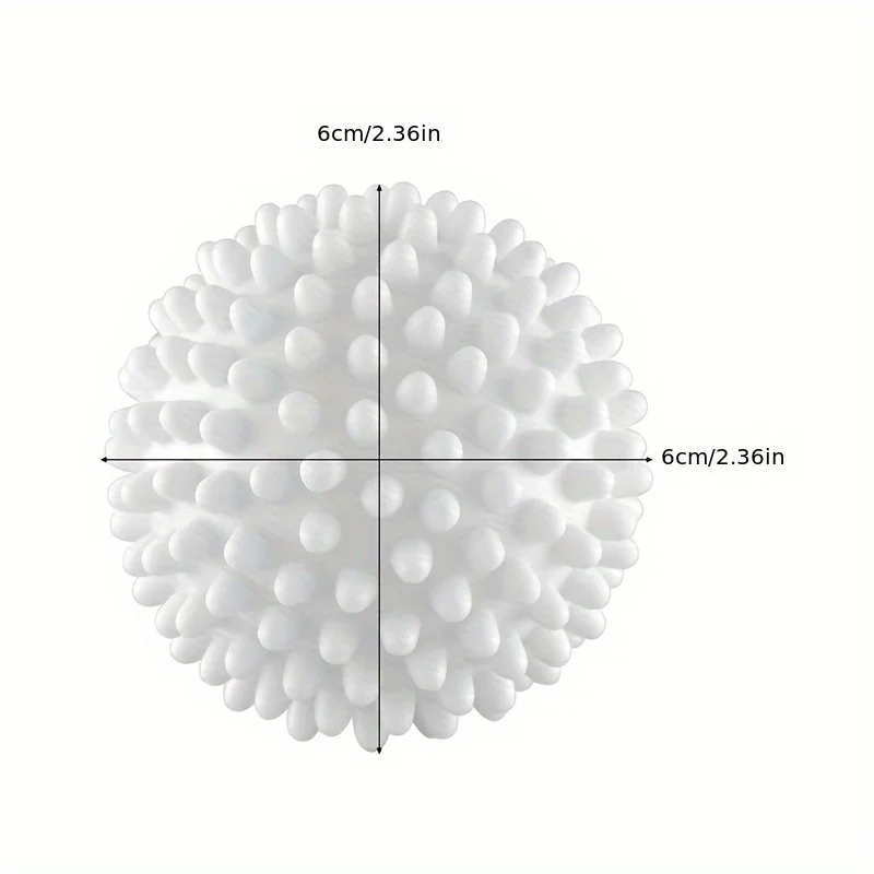 6 reusable laundry balls - effective anti wrap laundry, drying, fabric softening, stain removal, and care - for cleaning