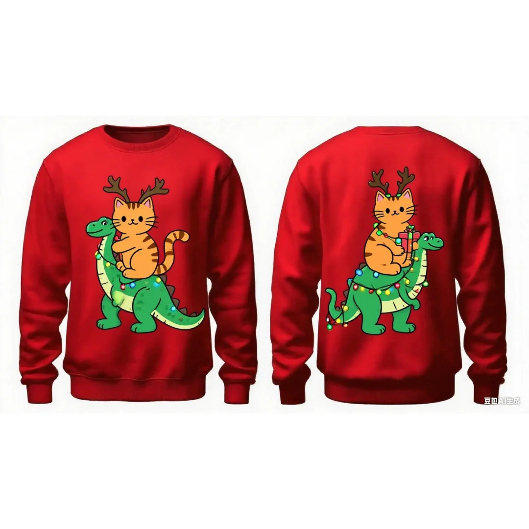 Weihnachtsmann Weihnachtsfeier Grafik Hoodie 3D-Druck Frühling Herbst Mode Vielseitige Streetwear Herren und Damen Y2K Hoodies