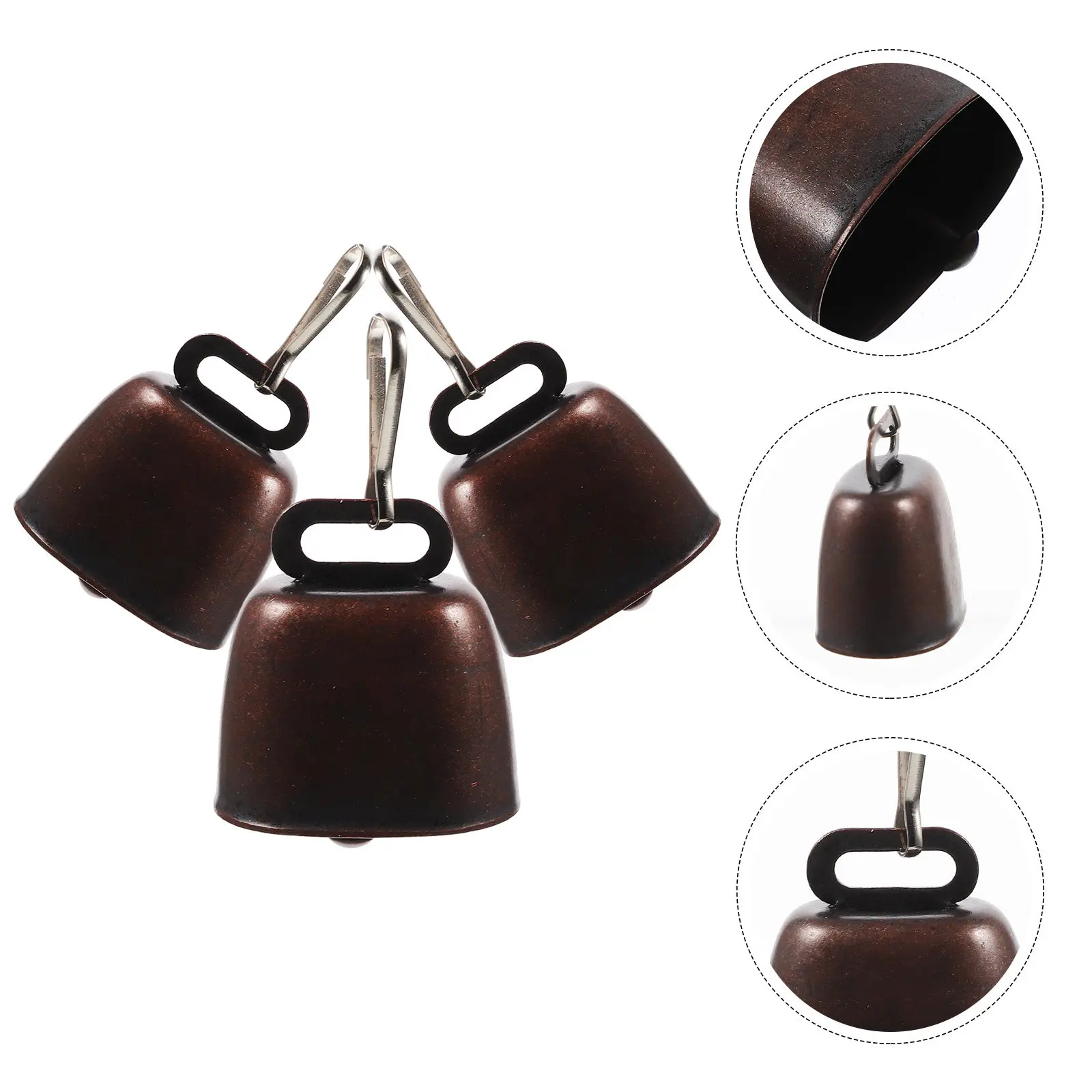 Metal Pet Bell for Dog Cat Cattle Sheep Outdoor Farm Camping Hiking Travel Anti-Lost Warning Loud Crisp Sound Hanging Bell
