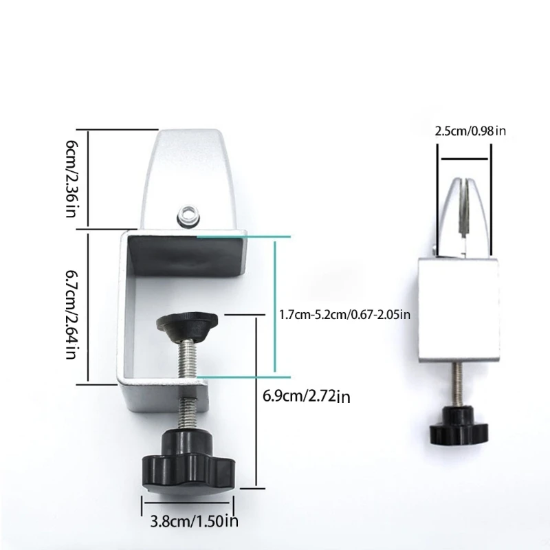 ปรับคลิปหน้าจอโต๊ะทำงาน Divider CLAMP Desktop Mount ผู้ถือ Sneeze GUARD C Clamp สำหรับแผงแยกตาราง