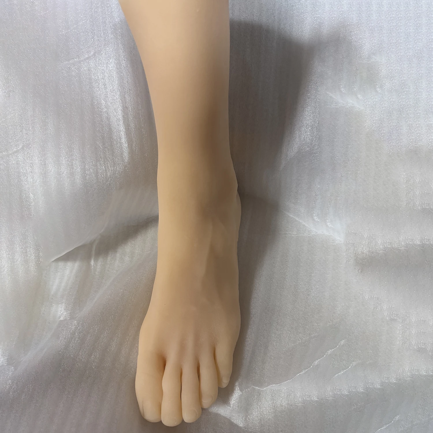 Large Male Foot Model Silicone Mannequin Human Dummy Fake Nail Rubber Plastic Fetish Feet Medical Shoes Display Props TPE 4601