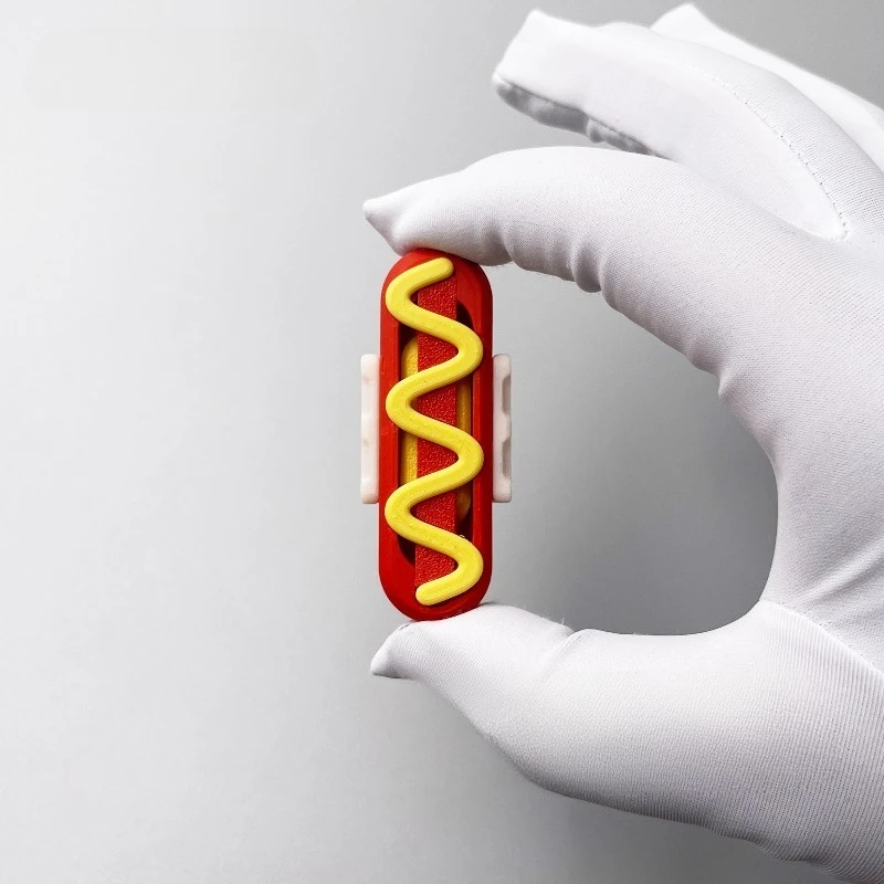 Hotdog EDC 3D Printing Intensively Promotes Fingertip Push-card Trend, A High-tech Stress-relieving Toy.