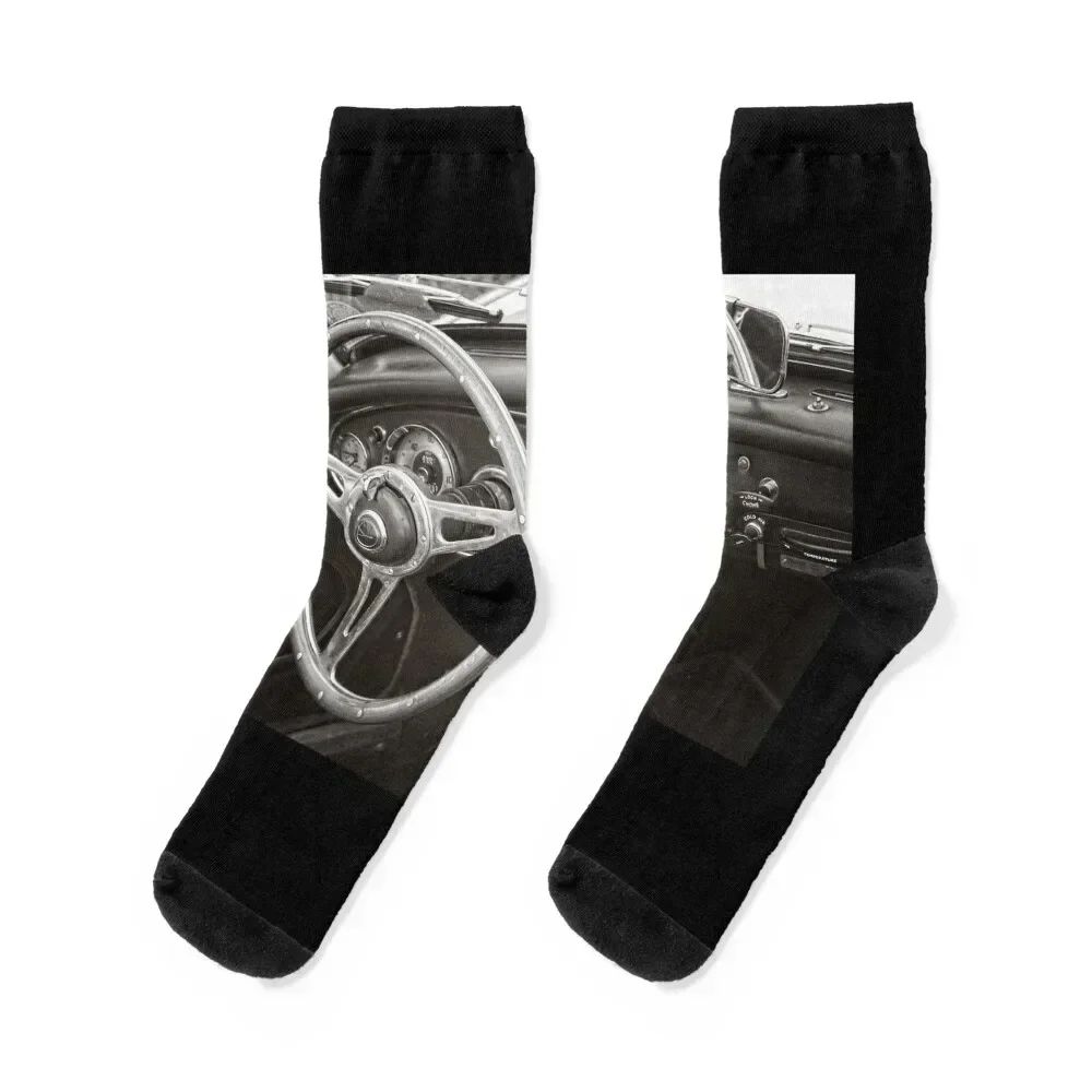 

Austin Healey 3000 Classic Sports Car Interior Socks hip hop Wholesale sport Socks Women's Men's