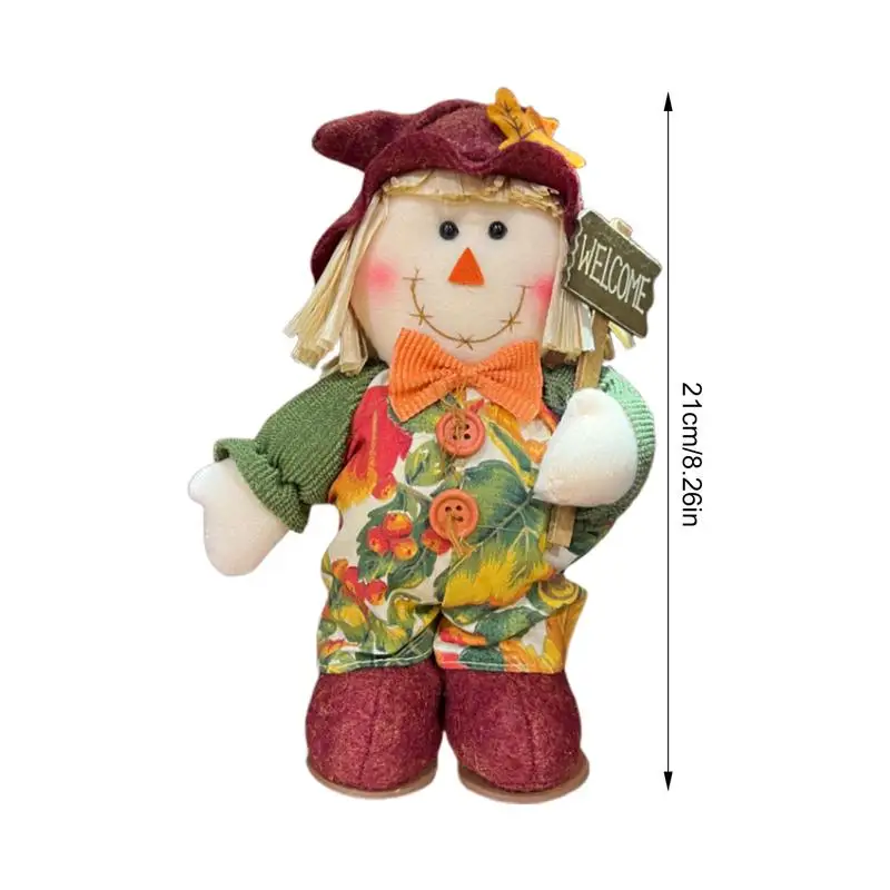 21 cm carino benvenuto spaventapasseri peluche da tavolo farcito spaventapasseri bambole abbracciabili morbido cuscino di tiro decorazione della casa regalo di Natale