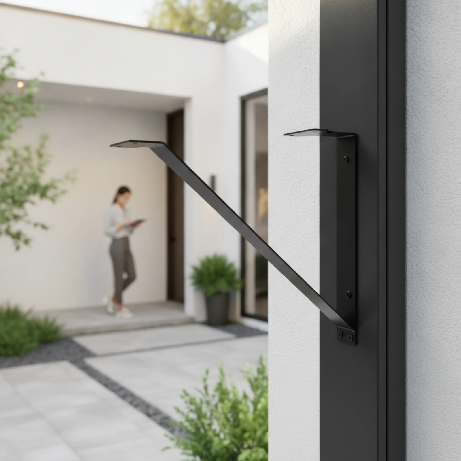 Mailbox Mounting Bracket Long-Lasting Post Mount Mailbox Bracket Steel Weather-Resistant for Homeowners, Curbside, Driveway