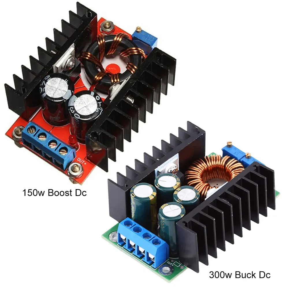 스텝 다운 XL4016 DC DC 150W 300W 부스트 컨버터, 10-32V-12-35V 벅 컨버터 입력 6A 고전력 모듈