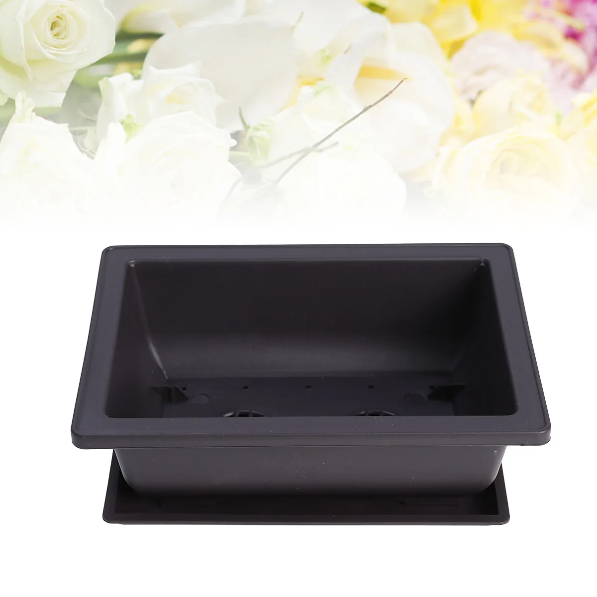 

3 pcs Rectangular Plastic Flower Pot Succulent Planter Animals Indoor Square NonFading Durable DrainingHoles