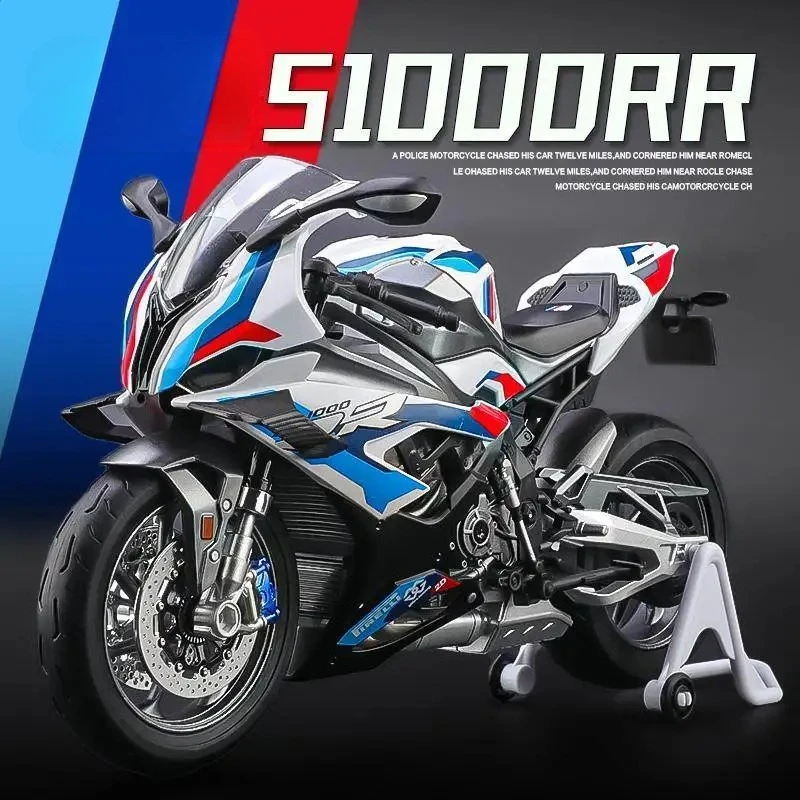 

Новый 1:9 S1000RR сплав, литая под давлением модель мотоцикла, коллекция транспортных средств, звук и свет, внедорожный автоцикл, игрушечный автомобиль