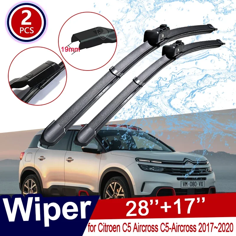 

For Citroen C5 Aircross C5-Aircross 2017~2020 2018 2019 Car Wiper Blades Front Windscreen Windshield Wipers Car Accessories
