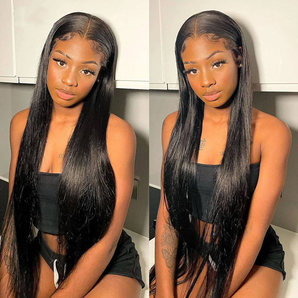 

13×6 Lace Frontal Wig Straight Lace Front Wig 360 Full Lace Human Hair Wigs For Women 4x4 13x4 Bone Straight Human Hair