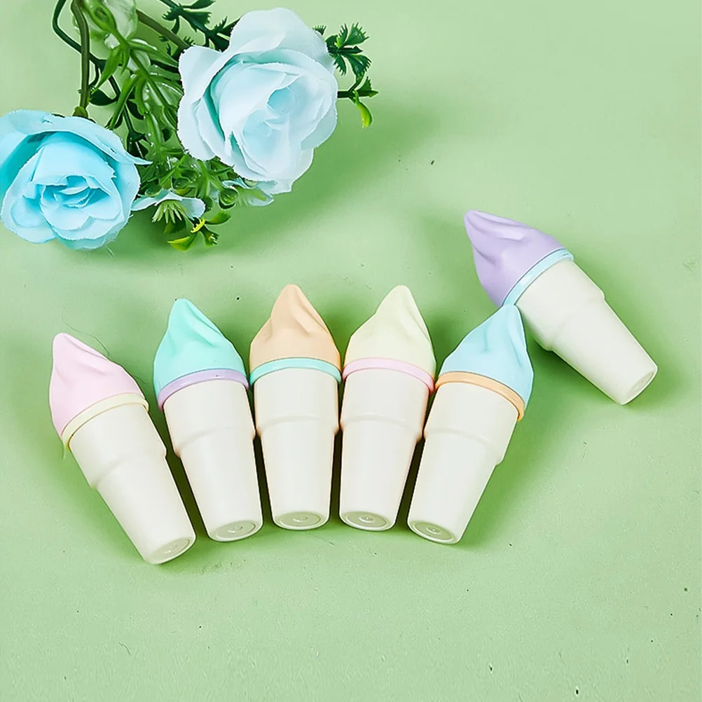 

6pcs Cone Highlighter Multicolored Erasable Mini Stationery for School Cute Blackboard Office Marker Set Art Supplies Graffiti