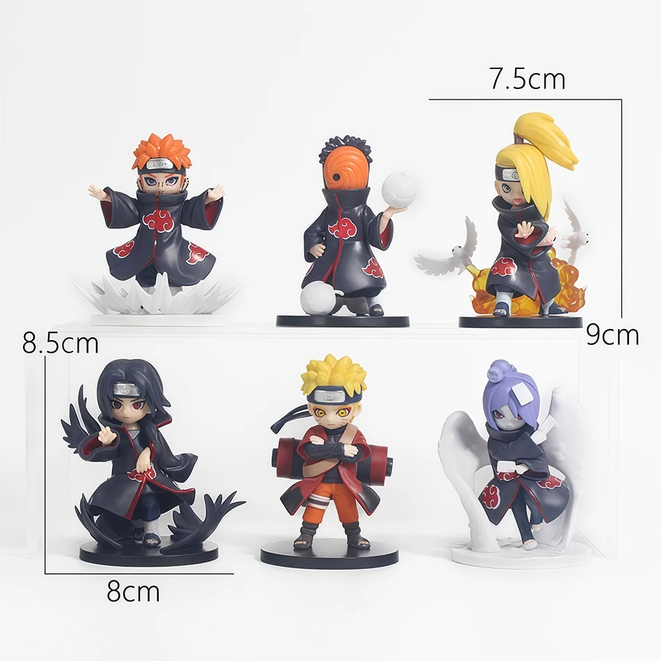 NEW Naruto Shippuden Akatsuki Arc Series Trendy Blind Random Box Toys Mystery Box Guess Action Figure Surprise Toy Gifts - view 5