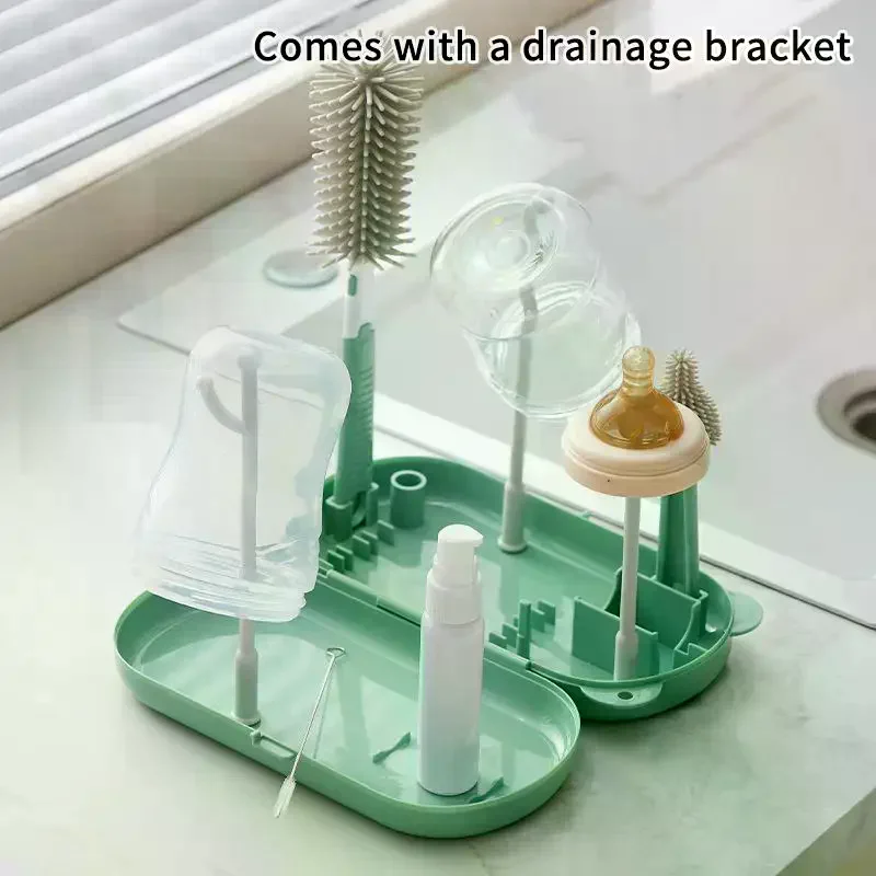 1 Set Storage Drying Rack Baby Feeding Bottle Drain Rack Nipple Feeding Cup Holder Bottle Cleaning And Drying Machine
